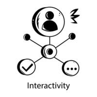 Trendy Interactivity Concepts vector