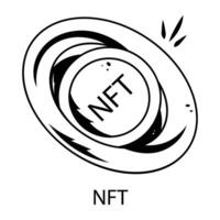 Trendy NFT Concepts vector