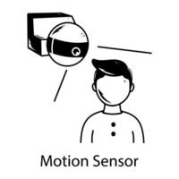 de moda movimiento sensor vector