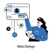 Trendy Web Design vector