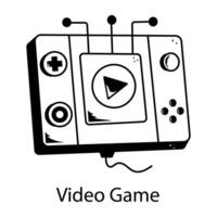 Trendy Console Game vector