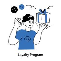 Trendy Loyalty Program vector