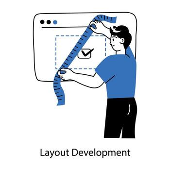 Trendy Layout Development vector