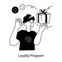 Trendy Loyalty Program vector