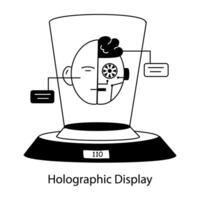 Trendy Holographic Display vector