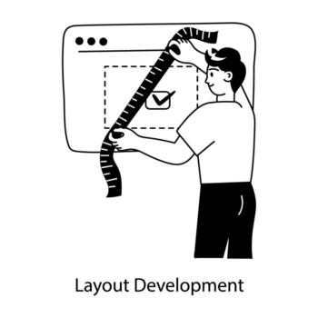 Trendy Layout Development vector