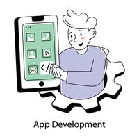 Trendy App Development vector