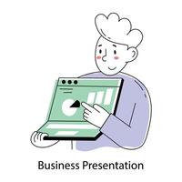 Trendy Business Presentation vector