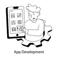Trendy App Development vector