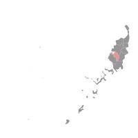 Ngatpang State map, administrative division of Palau. illustration. vector