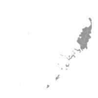Palau map with administrative divisions. illustration. vector
