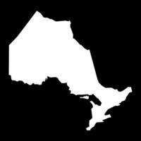 Ontario map, province of Canada. illustration. vector