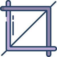 crop linear color illustration vector