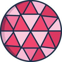 Dimond linear color illustration vector