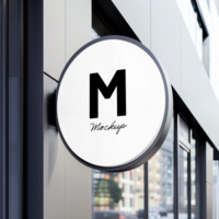 Shop Sign Mockup psd