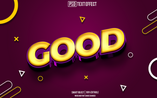 good text effect, font editable, typography, 3d text psd
