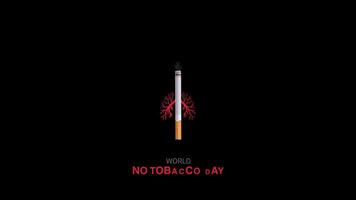 wereld Nee tabak dag, Kiezen Gezondheid over- roken, alpha matte video