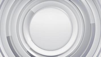 Abstract white concentric circles background video