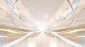 Elegant Abstract Silver and Gold Waves Background video