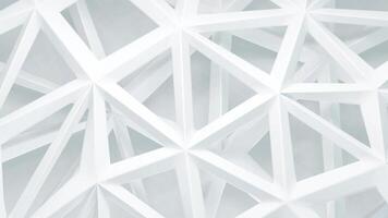 Abstract White Geometric Triangular Pattern video