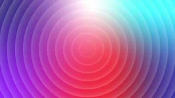 Colorful Abstract Concentric Circles Background video