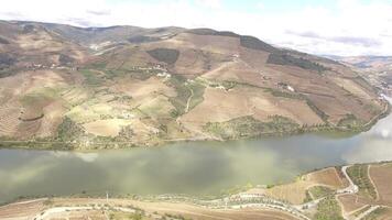 Amazing Nature Landscape from Douro Valley Portugal Aerial View video