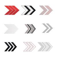 different arrows collection vector