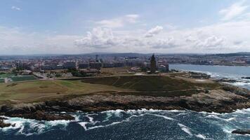 ciudad de coruña España aéreo ver video