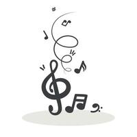 musical notes composition vector