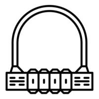 luxury padlock icon vector