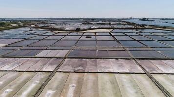 famoso salinas do Aveiro Portugal aéreo Visão video