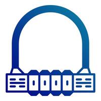 luxury padlock icon vector