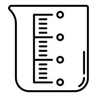 measuring cup icon vector