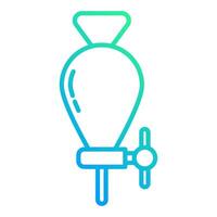 funnel icon, laboratory tools vector