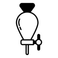 funnel icon, laboratory vector