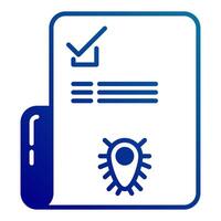 bacteria check icon vector