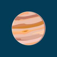 el planeta Júpiter en un azul antecedentes vector