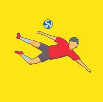 Football Player Flat Illustration vector