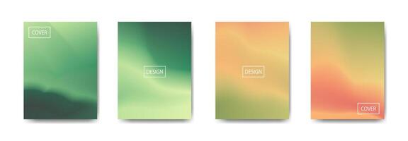 set of abstract background with beautiful gradation color, colorful background for poster flyer banner backdrop.vertical banner.cool fluid background illustration vector