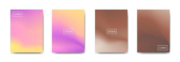 set of abstract background with beautiful gradation color, colorful background for poster flyer banner backdrop.vertical banner.cool fluid background illustration vector