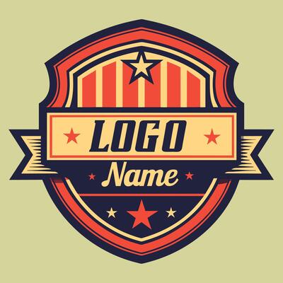Logo emblem vintage for your brand identity, classic and retro