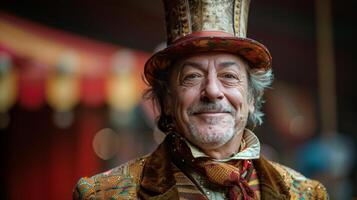 Man in Top Hat and Suit photo