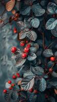 Close Up of Plant With Orange Leaves photo