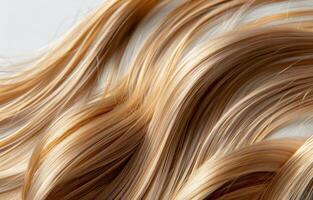 Close Up of Long Blonde Hair photo