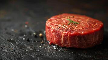 Piece of Meat on Table photo