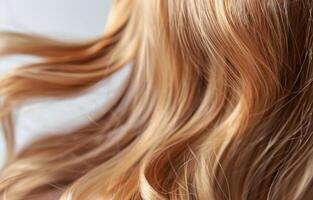 Close Up Shot of Blonde Hair photo