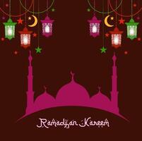 estandarte de ramadhan kareem vector
