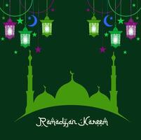 estandarte de ramadhan kareem vector