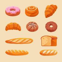 gradient Assorted Bakery Treats Collection vector