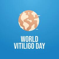 World Vitiligo Day design template good for celebration usage. virtiligo image. flat design. eps 10. vector